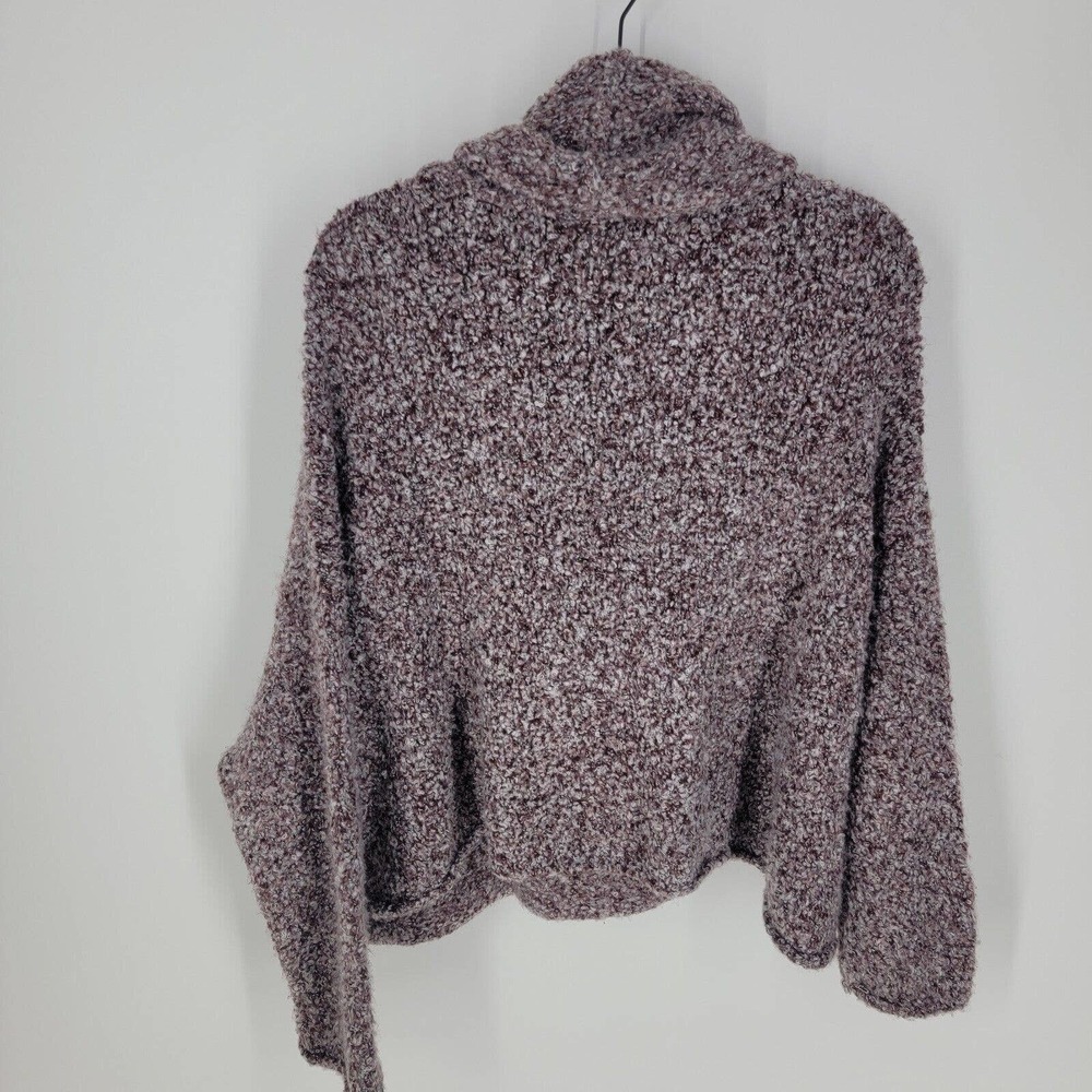Free People Women's Size Small BFF Sweater Purple Cowl Neck Oversized - Picture 5 of 11